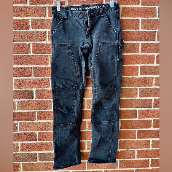Dovetail Workwear Denim - Dovetail Workwear Women's Black Work Pants Size 2, 30 Inseam